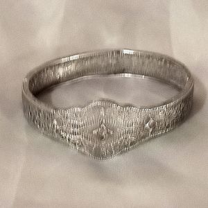 VINTAGE stamped 925 filigree art deco bracelet